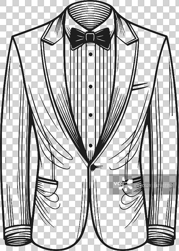 艺术晚礼服时装技术图纸图片素材