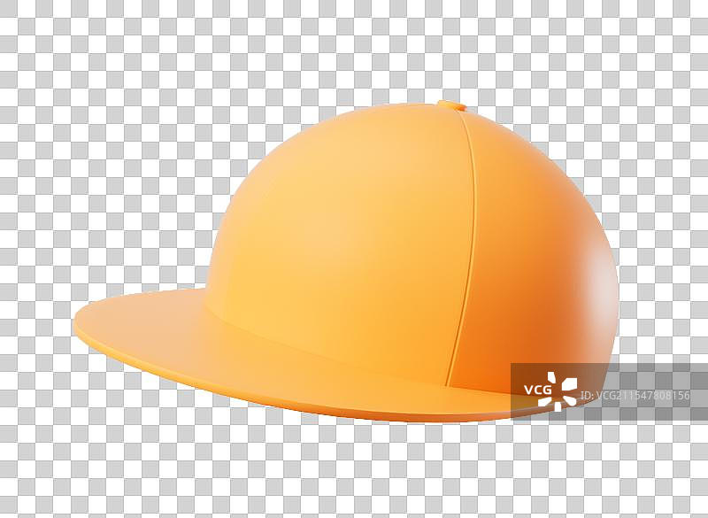 卡通风格遮阳帽元素3D插画图片素材