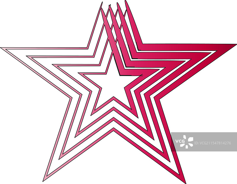 抽象发光星星图标平面设计艺术图片素材