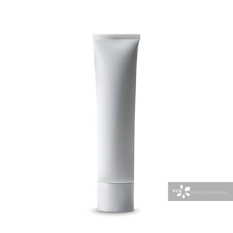 逼真的3D白色化妆品管图片素材