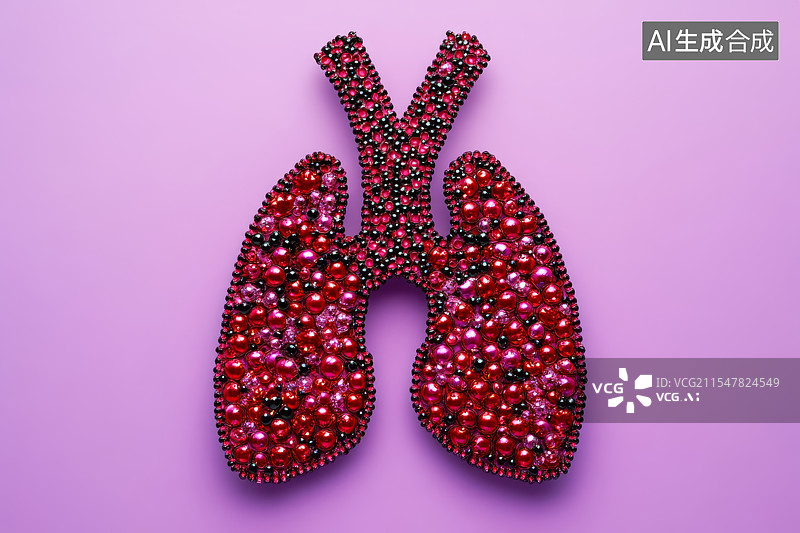 【AI数字艺术】人类肺部有癌细胞图片素材