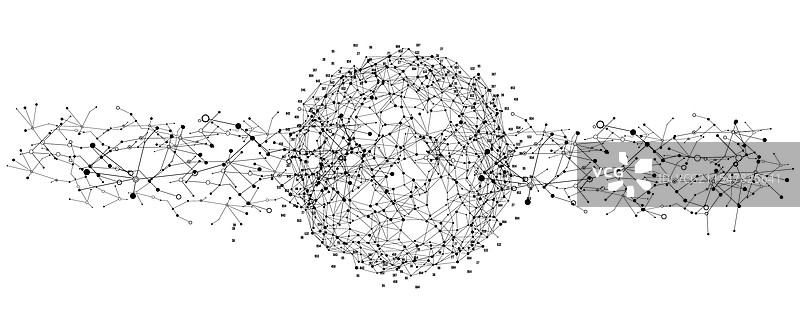 抽象背景上的丛状效应图片素材