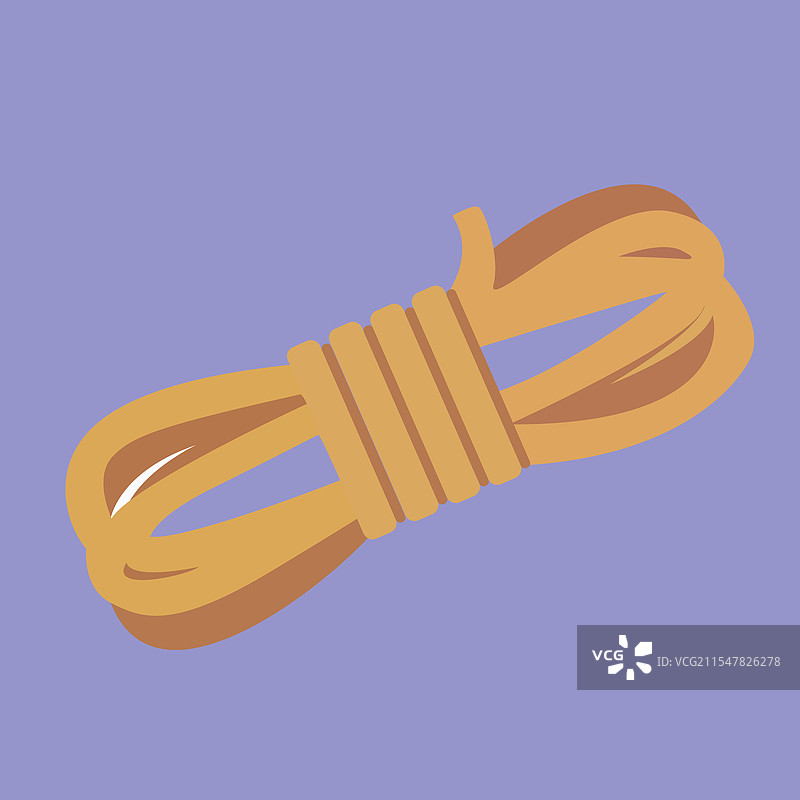 孤立的卡通绳子卷图片素材