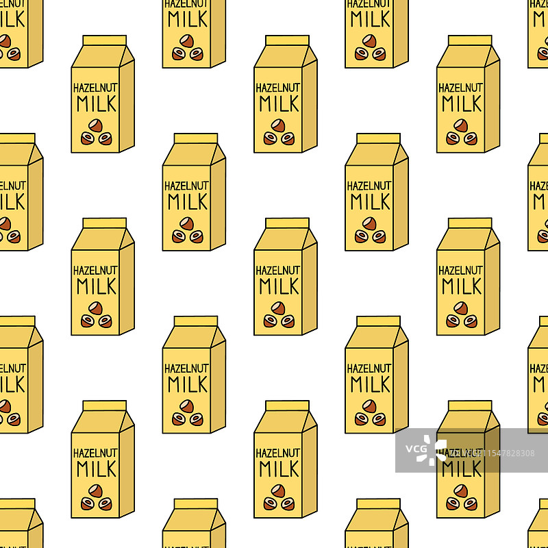 榛子植物奶盒包装图片素材