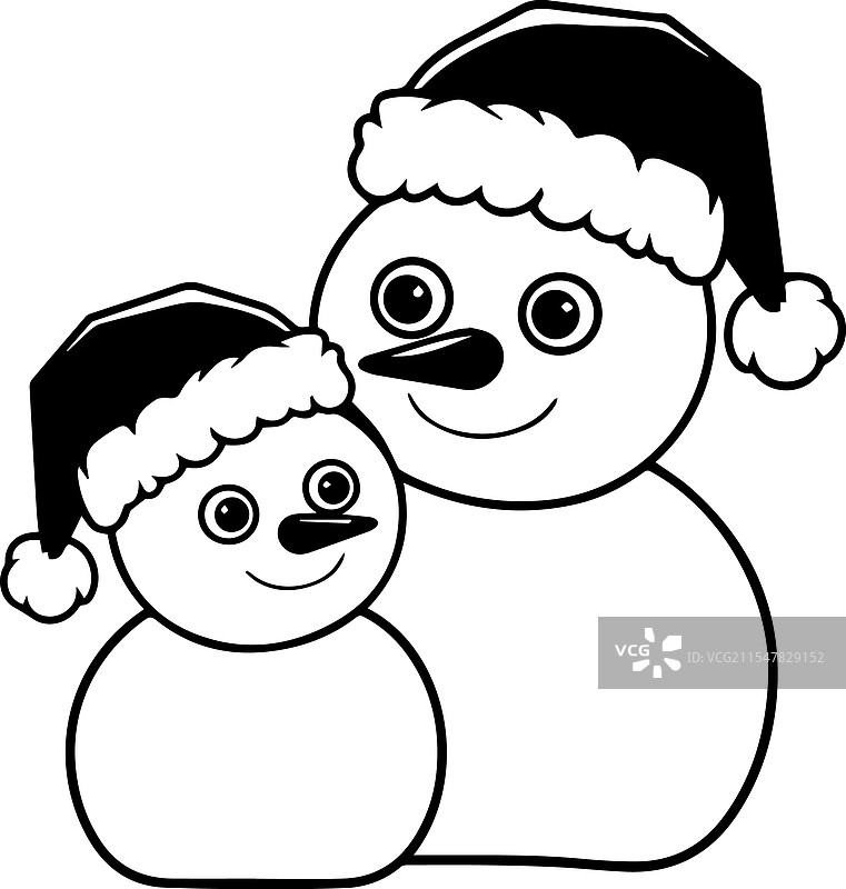 可爱的节日雪人合集图片素材