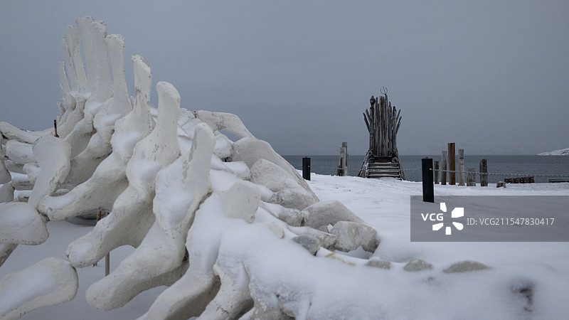 俄罗斯捷里冬季北冰洋海岸线权利的游戏图片素材