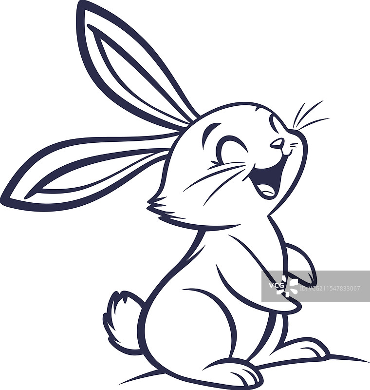 兔头吉祥物标志图片素材