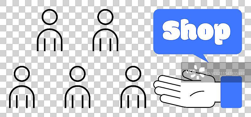 购物促销与顾客吸引图片素材