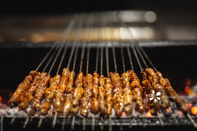 碳烤猪肉串图片素材