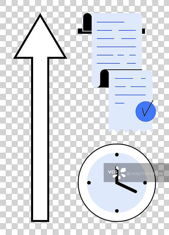 有序的生产力和时间管理图片素材
