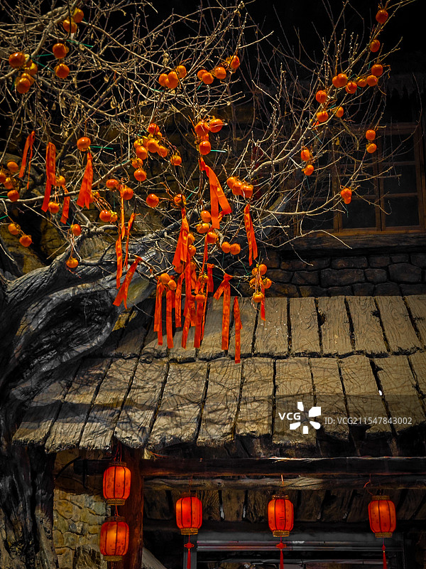 年味儿威海华夏城新年新气象，年味十足。图片素材