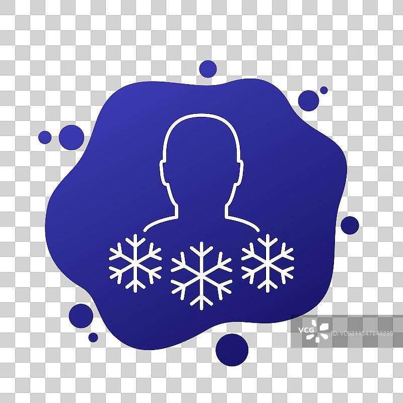 冷疗图标 冷疗线条设计图片素材