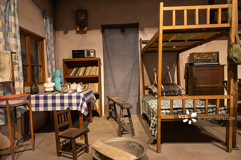 上世纪五六十年代家庭生活场景图片素材