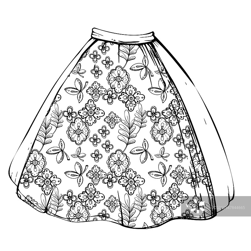 蒂罗尔阿尔卑斯南部的传统裙子围裙图片素材