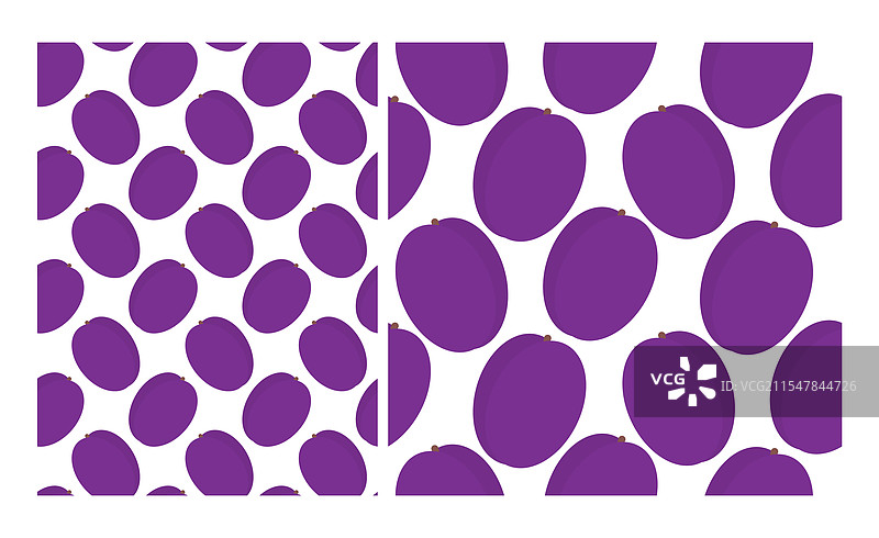 时尚简约风格的成熟李子无缝图案图片素材