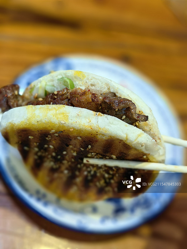 肇东小饼夹肉图片素材