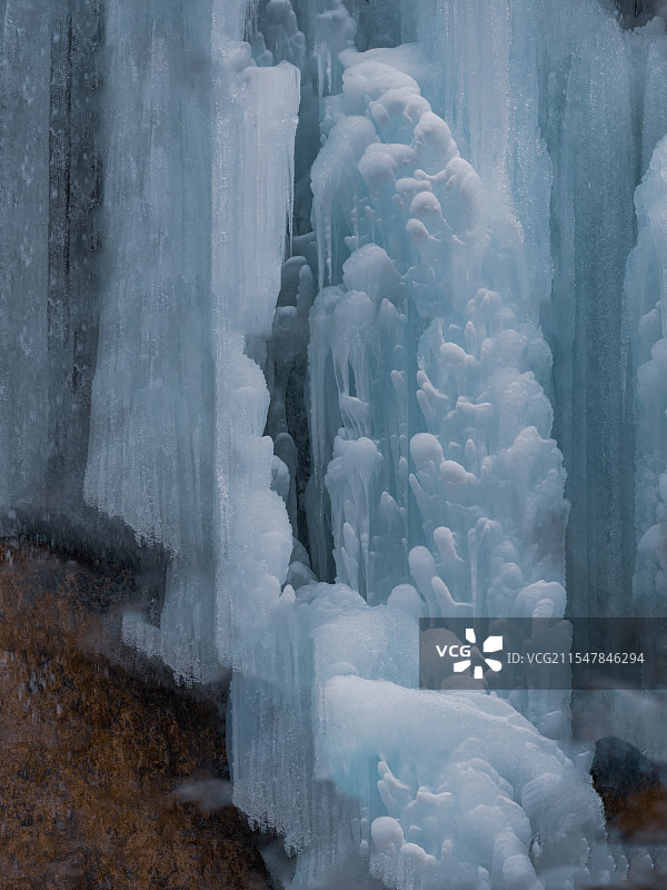 九寨沟诺日朗冰瀑图片素材