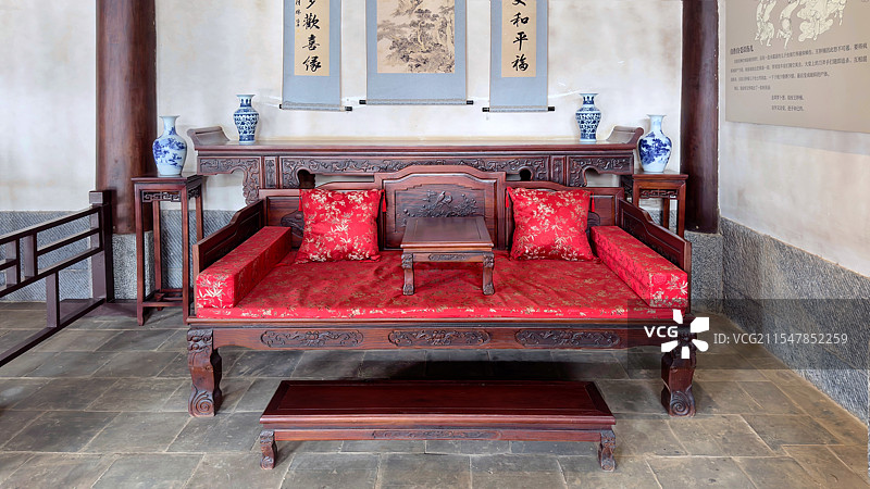 清代客厅休闲区图片素材