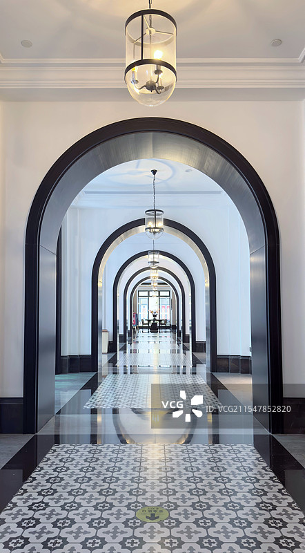 现代酒店走廊图片素材