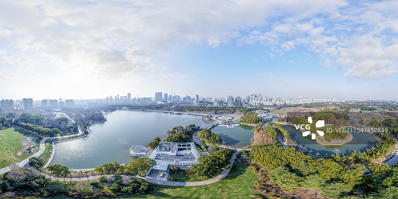 航拍上海世纪公园图片素材