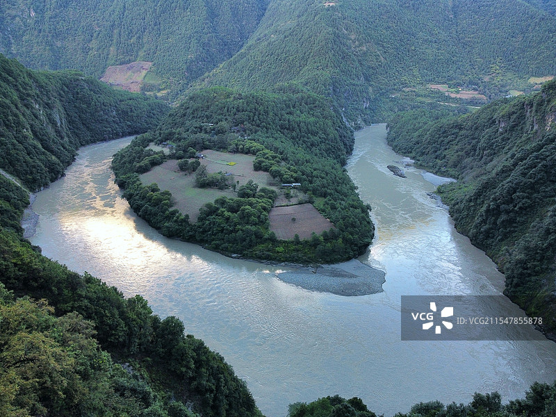 怒江第一弯图片素材
