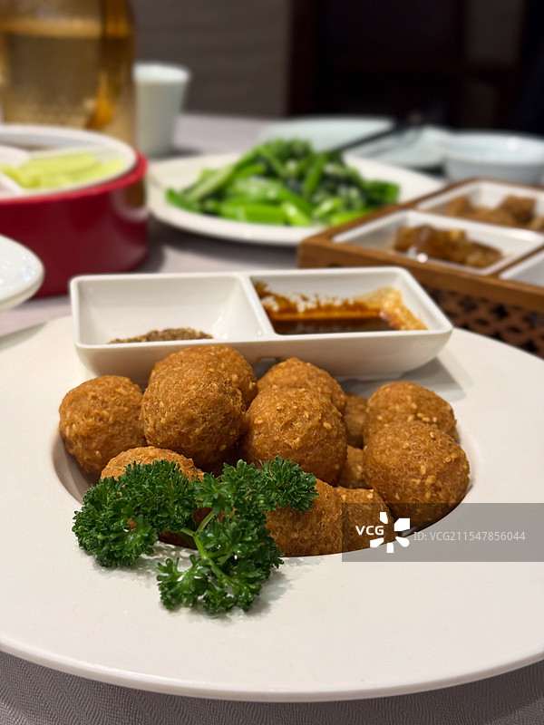 老北京干炸丸子图片素材