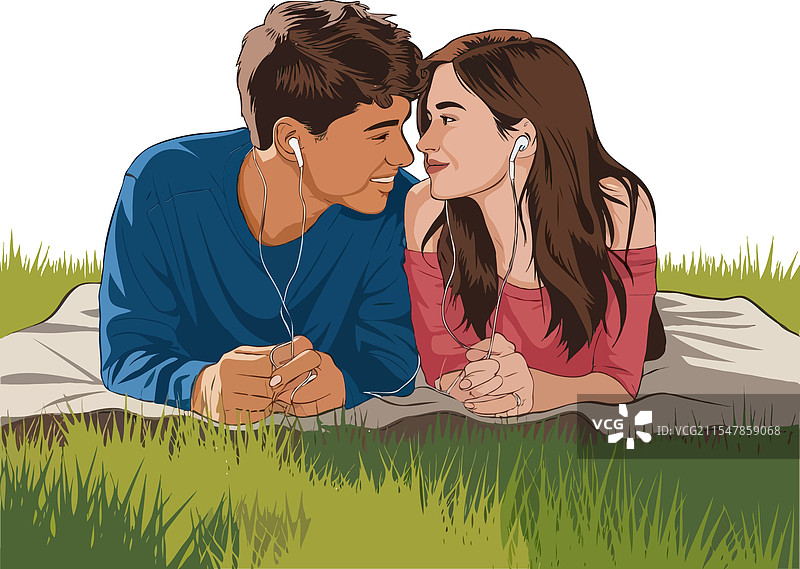 创意的印度情侣与爱情和情人节主题图片素材