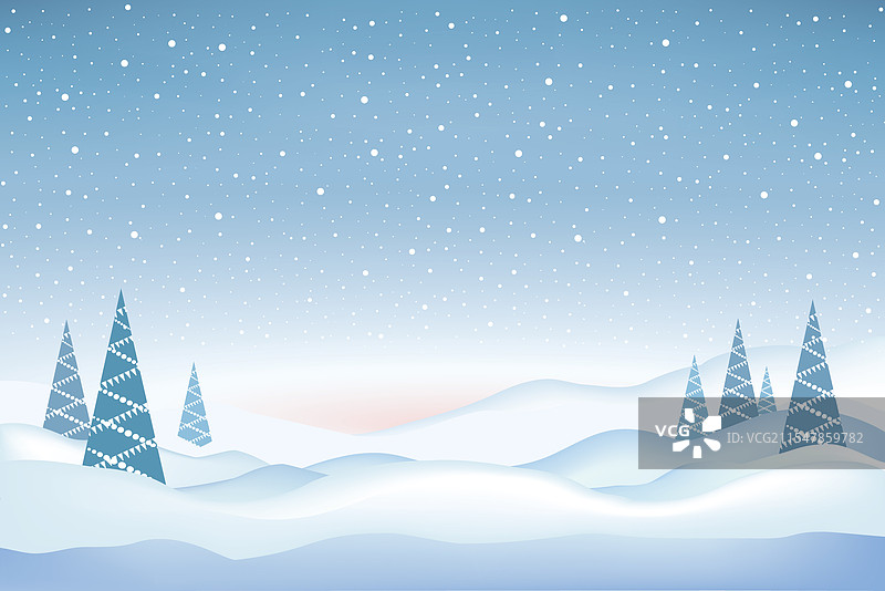 冬季假日自然风光圣诞节图片素材