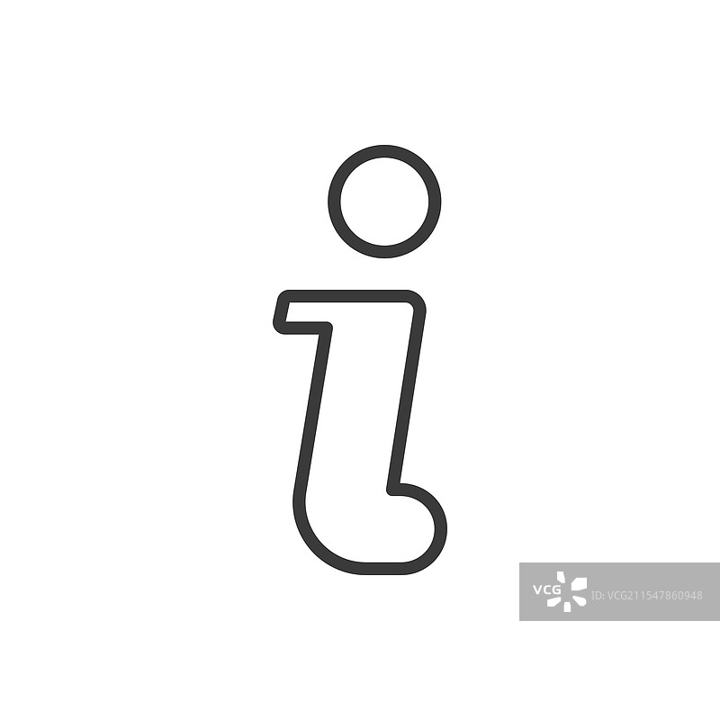 信息标志图标，线条设计的信息图片素材