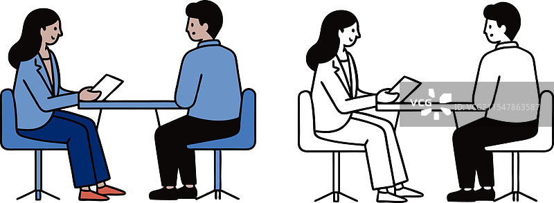 商务会议中的人们、椅子和桌子图片素材