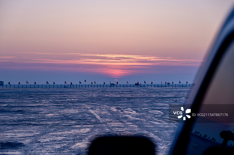 查干湖冬捕图片素材