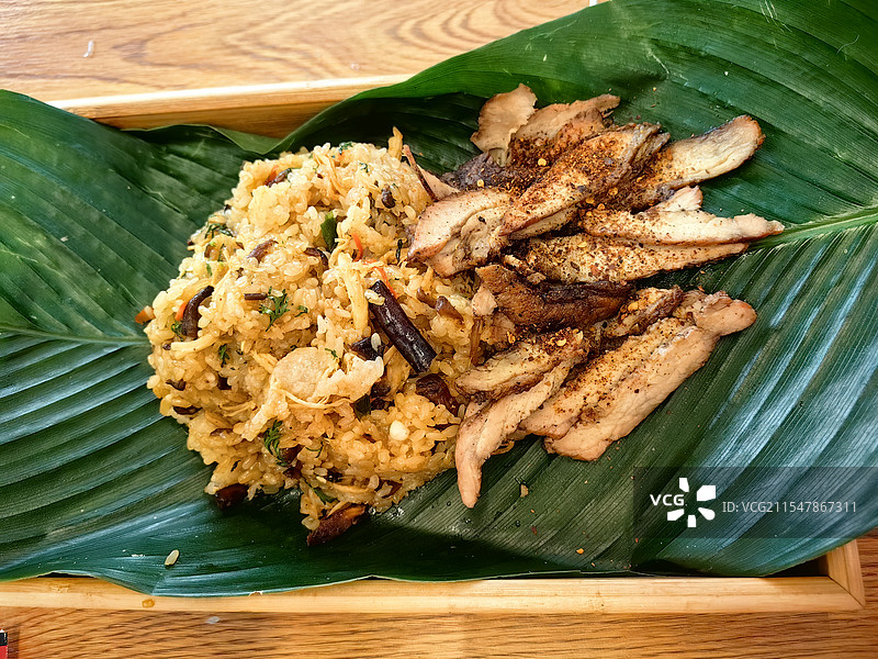 傣味糯米饭图片素材