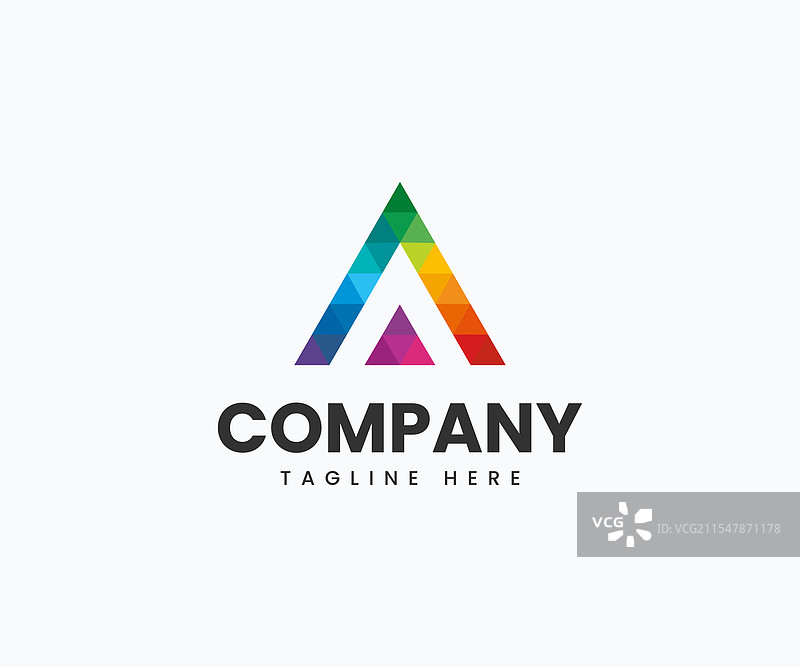 字母A的标志设计模板图片素材