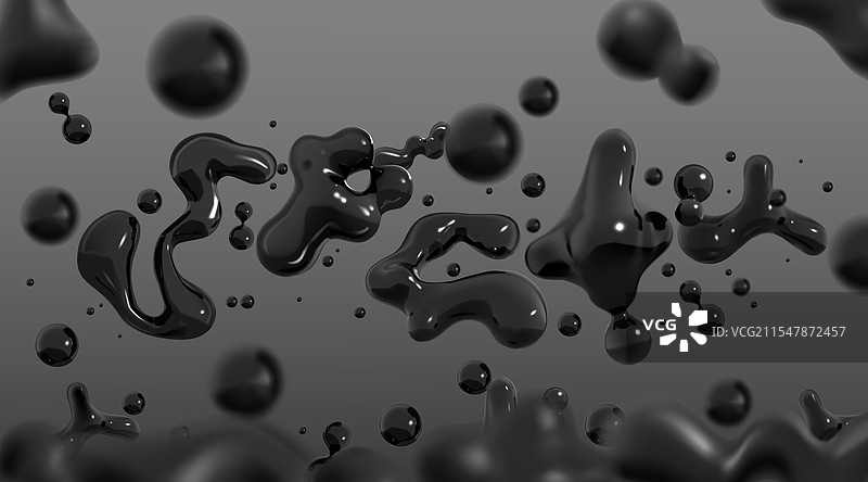 黑色液体背景抽象流体墨水水彩图片素材