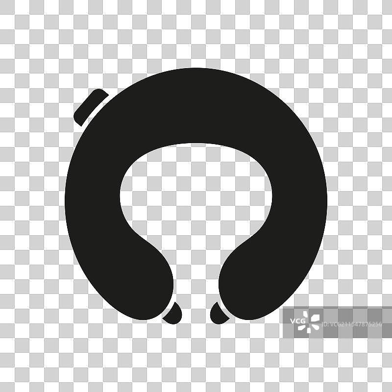 颈枕轮廓图标旅行靠垫图片素材