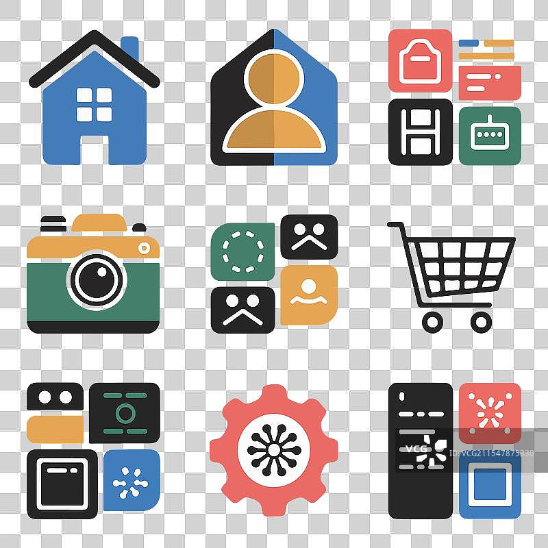 网站图标集 计算机图标集图片素材