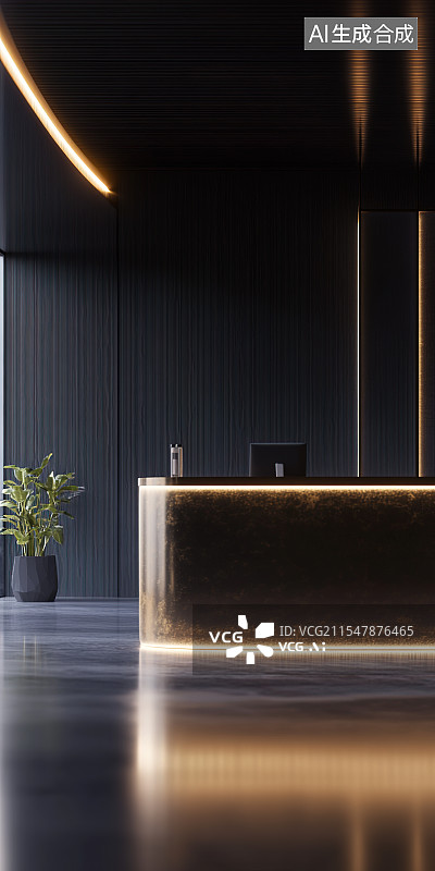 【AI数字艺术】前台三维写实场景插画图片素材