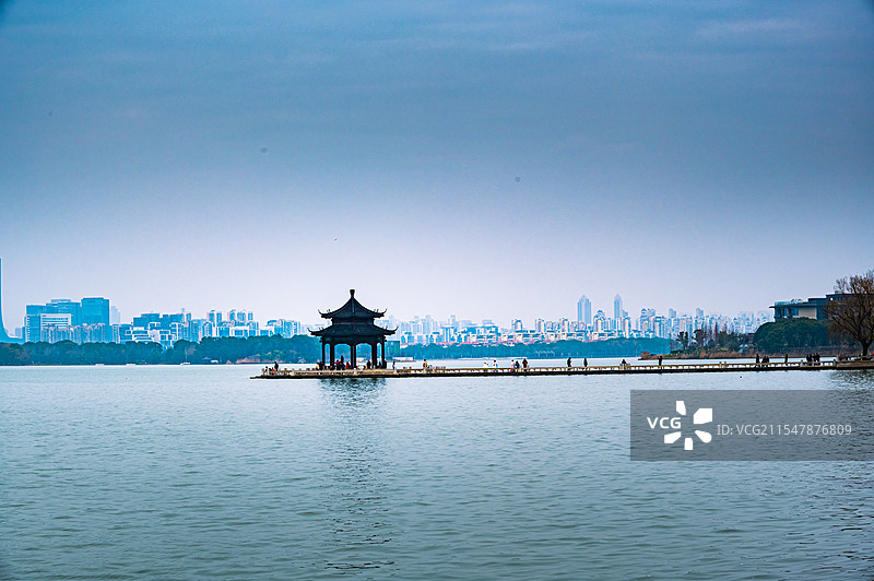 苏州金鸡湖风景图片素材