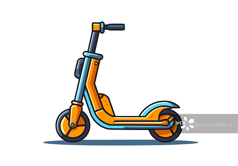 滑板车或电动滑板车环保交通工具图片素材