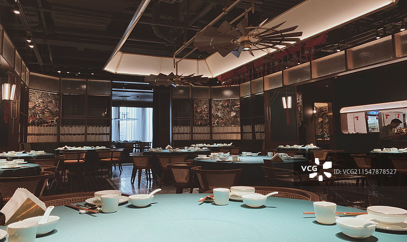 古典中餐厅打边炉图片素材