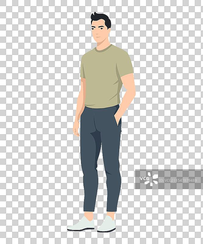 在白色背景上一个男人图片素材