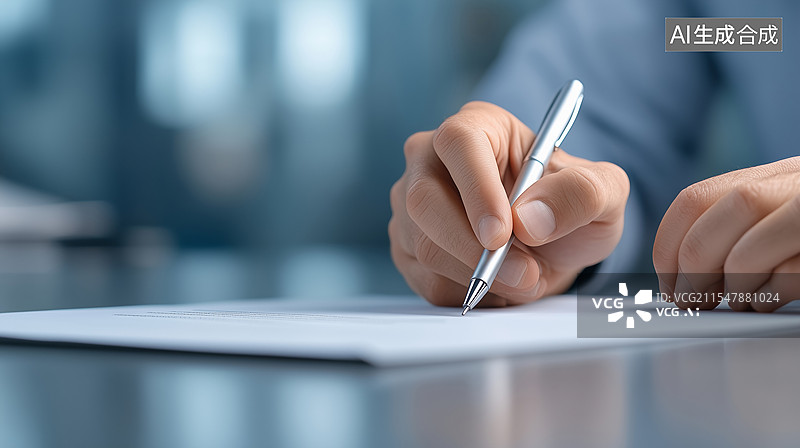【AI数字艺术】合同签署关键时刻图片素材
