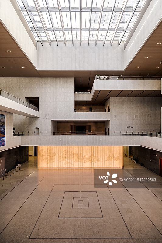 上海博物馆东馆室内图片素材