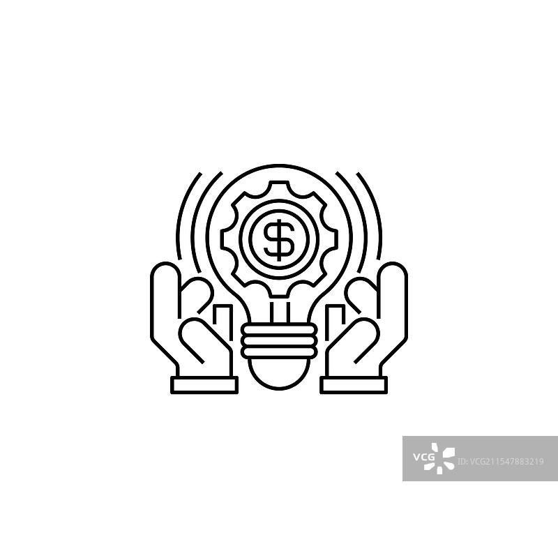 风险投资线性图标图片素材