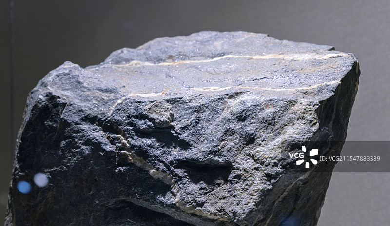 斜长角闪岩 泰安市岱岳产 山东地质博物馆图片素材