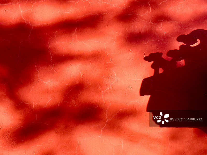 红墙光影图片素材