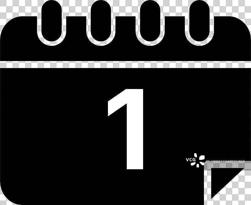 日历图标设计模板，独立展示图片素材