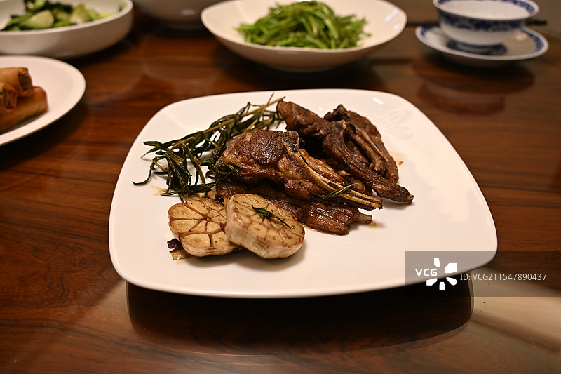 烤羊排图片素材