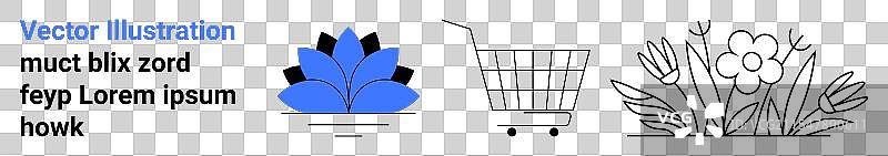 现代简约设计，展示购物车图片素材