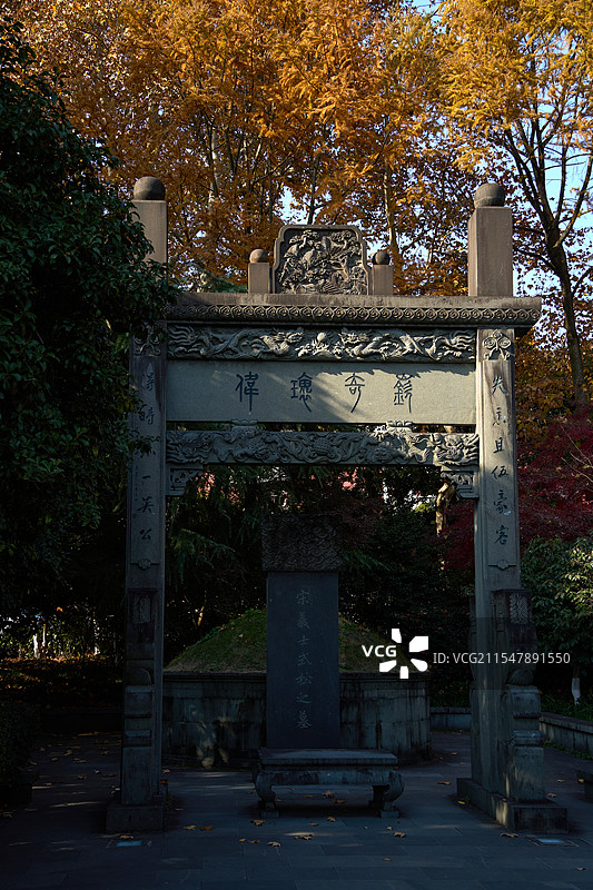 杭州西湖景区武松墓图片素材